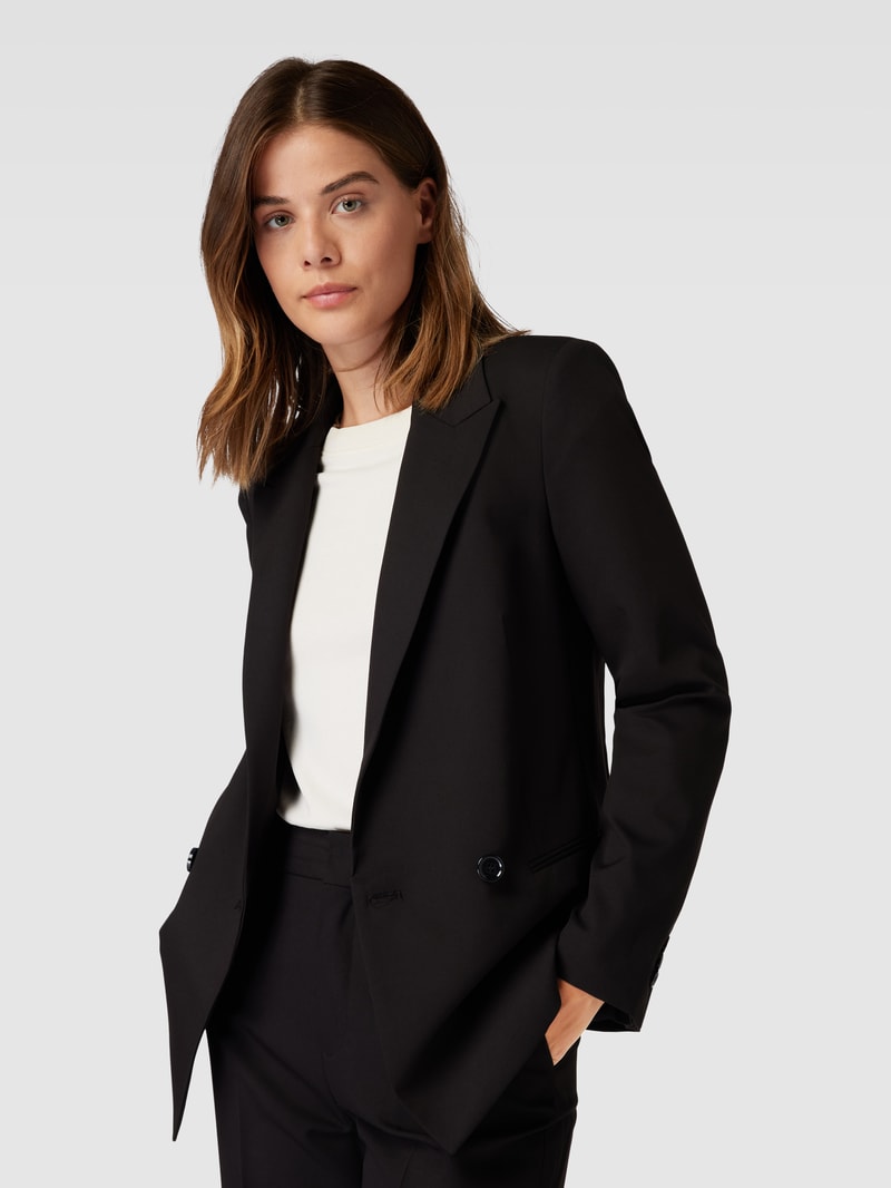 Blazer mit Paspeltaschen Modell 'GRETA' in schwarz