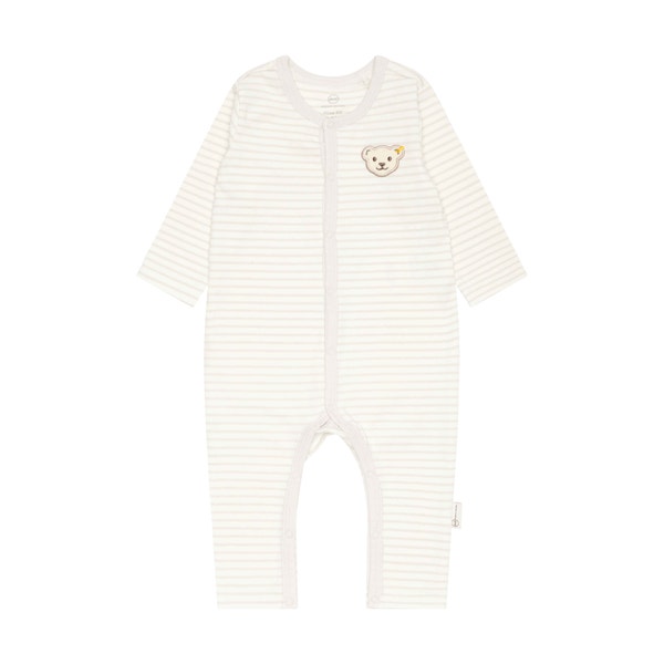Strampler langarm GOTS, beige
