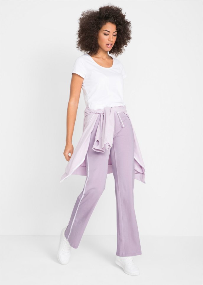 Shirthose aus Stretchmaterial im Doppelpack, gerade geschnitten