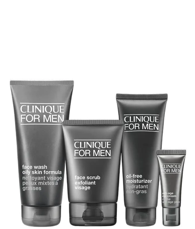 Σετ δώρου Clinique Great Skin For Him για μικτή και λιπαρή επιδερμίδα