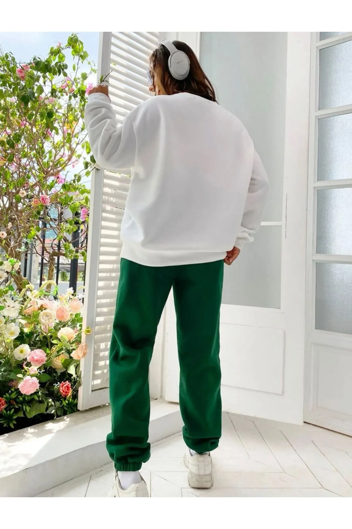 MOONBULL  Sport-Sweatsuit Set - Weiß - Regular Fit