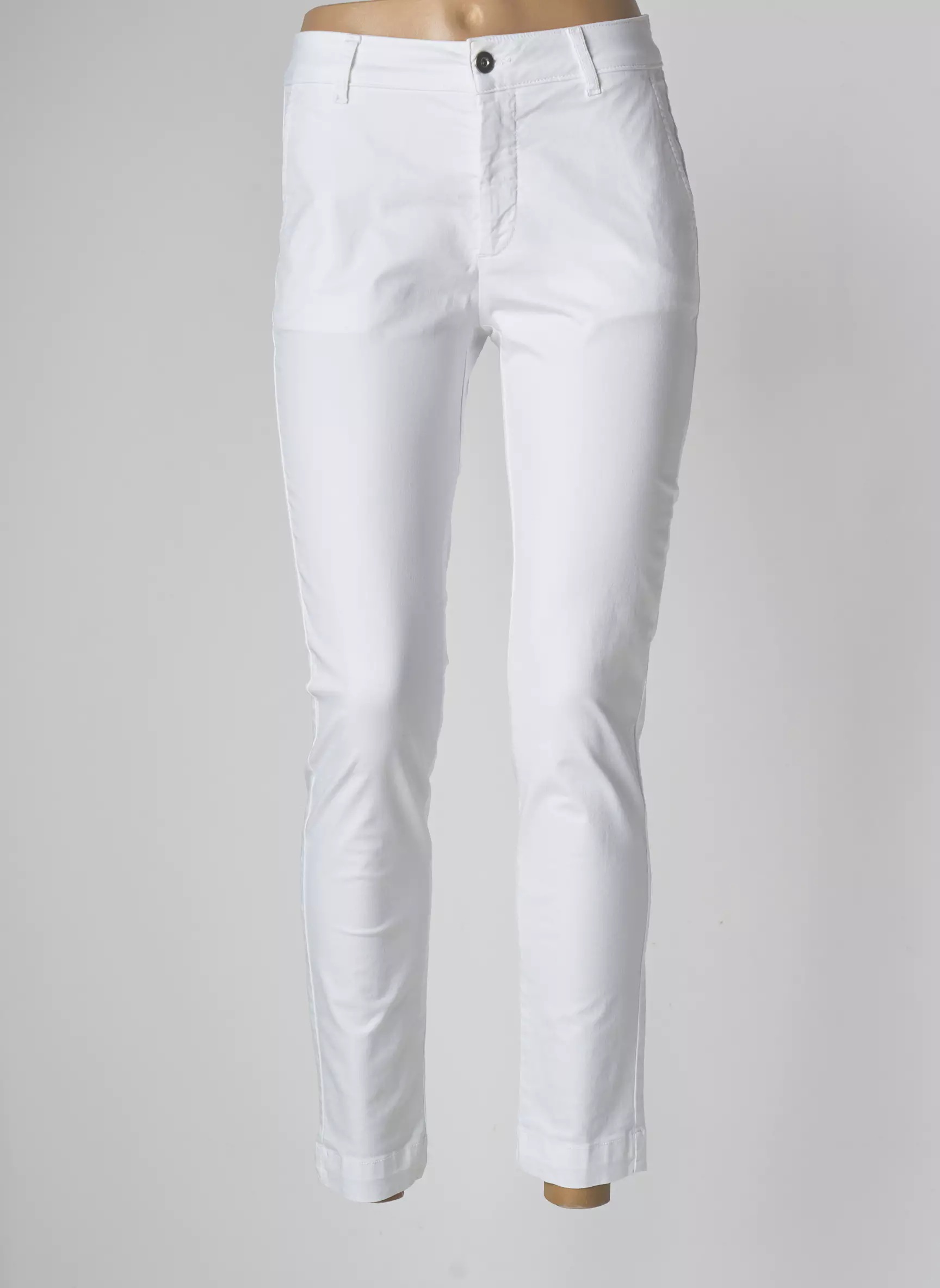 Lauren Vidal Pantalons Droits Femme couleur blanc