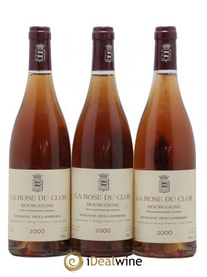 Bourgogne La Rose du Clos Domaine des Lambrays  2000 - Lot de 3 Bouteilles