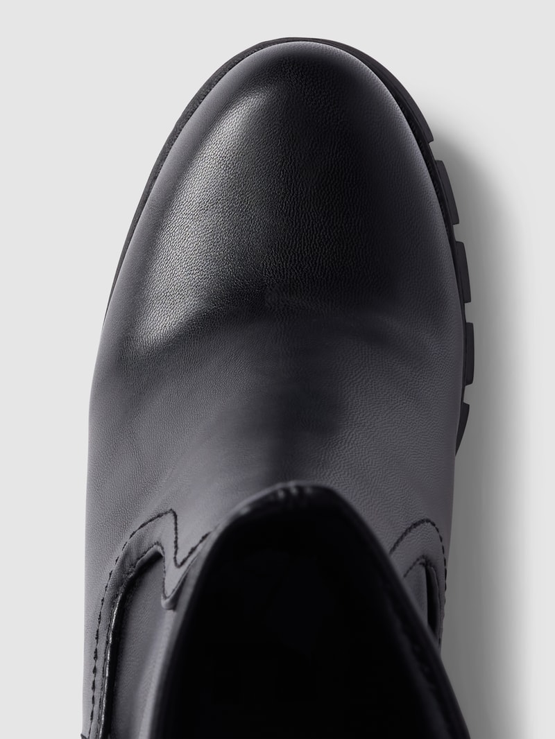 Stiefel mit Label-Applikation Modell 'OSLO' in schwarz