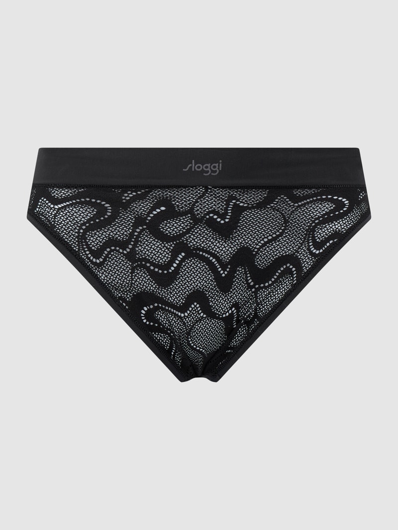 Slip aus Spitze in schwarz