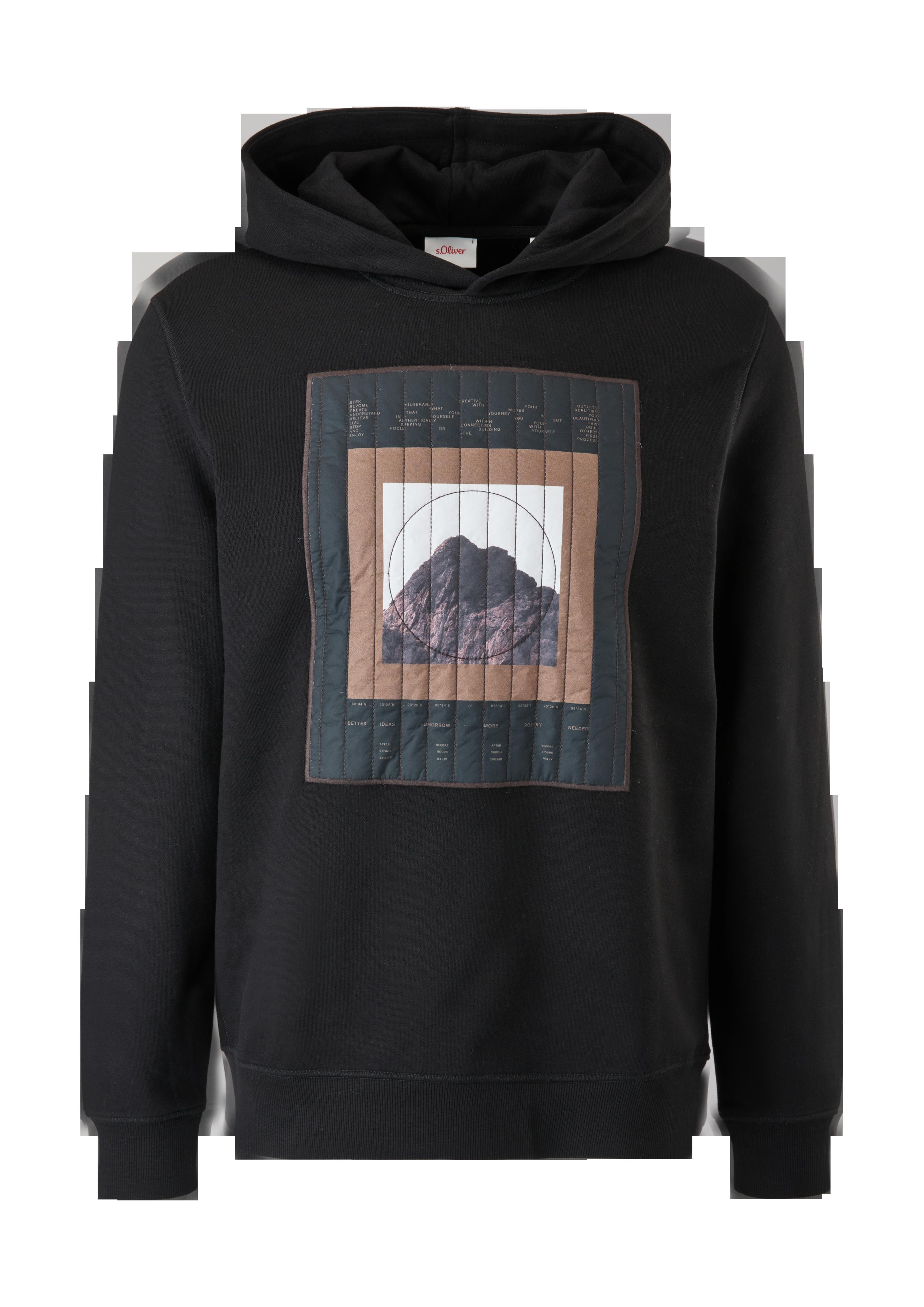 Hoodie mit Applikation  2121126-99D1