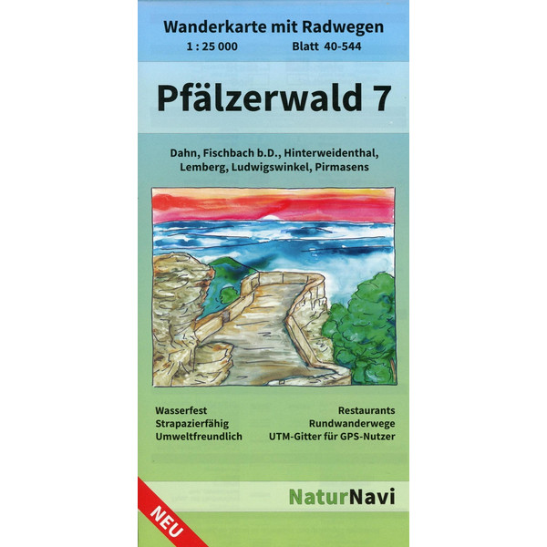 Pfälzerwald 7. Blatt 40-544, 1 : 25 000 - Wanderkarte