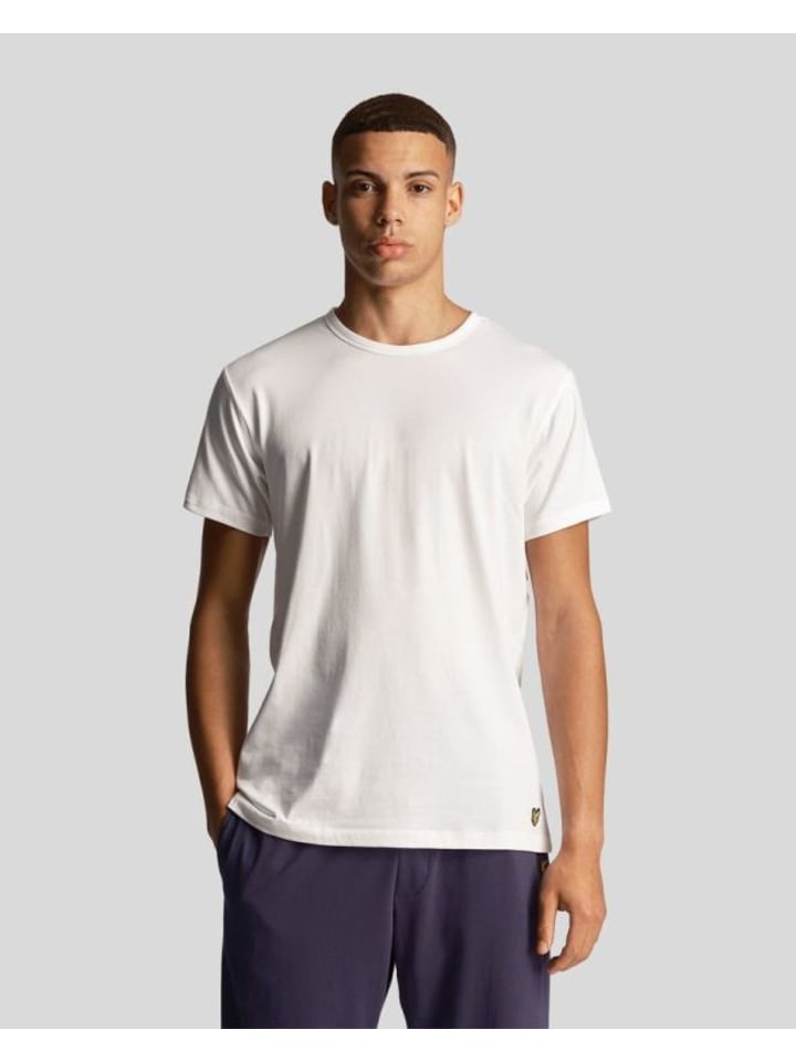 Lyle & Scott T-Shirt (3Er-Set) in Jadegrün/ Weiß/ Blau günstig kaufen