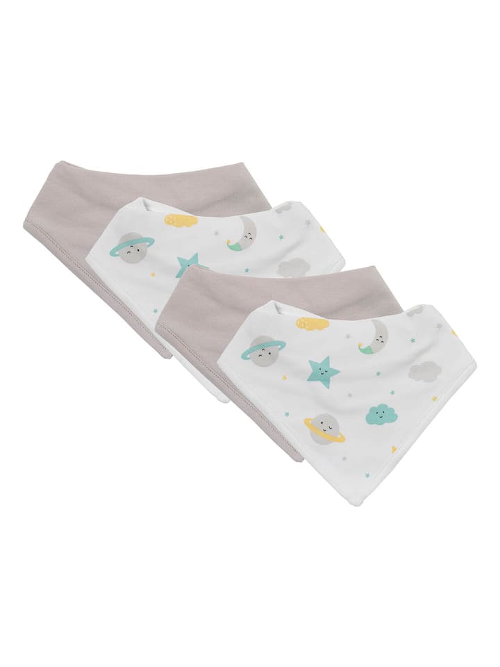 Schlummersack Bandana / Halstuch aus Bio-Baumwolle 4er-Pack in Gelb günstig kaufen onesize