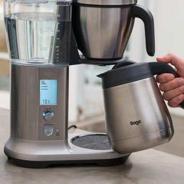 Sage Filterkaffeemaschine the Precision Brewer Thermal SDC450BSS, 1,8l Kaffeekanne, Korbfilter
