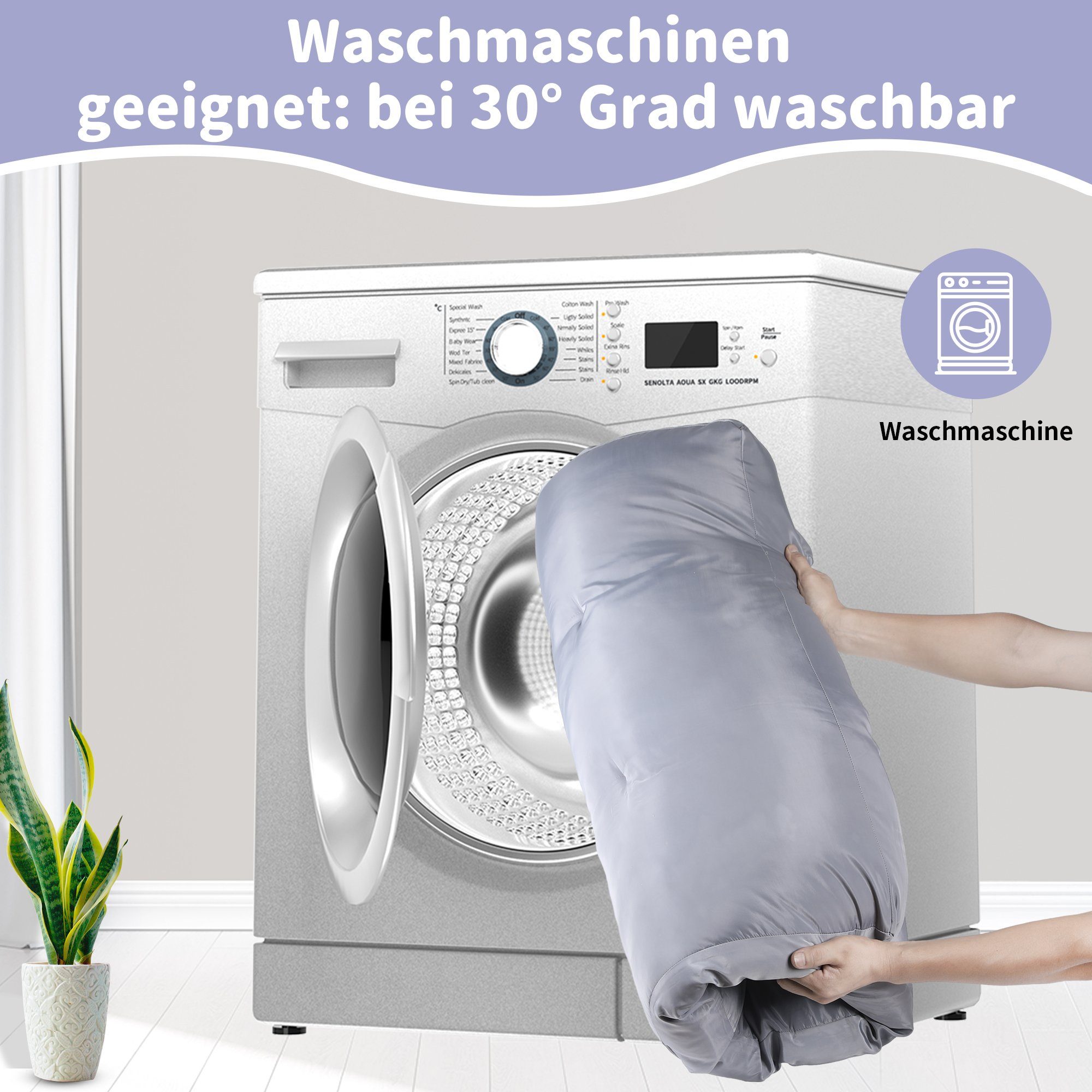 SLPRO Tierbett Hundekissen waschbar wasserdicht für große, mittelgroße Hunde