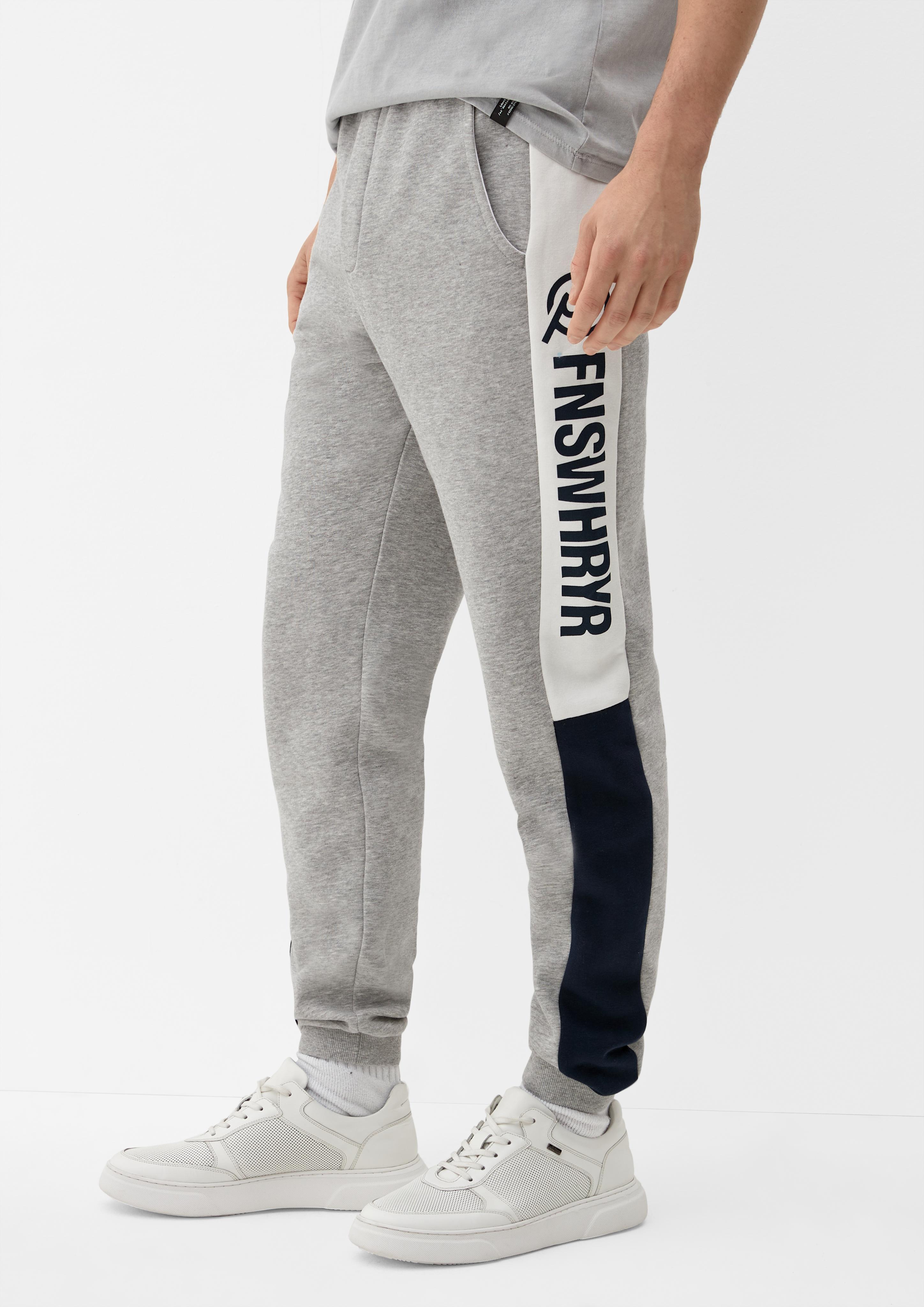 Slim: Sweathose mit seitlichem Schriftzug  2125669-94D0