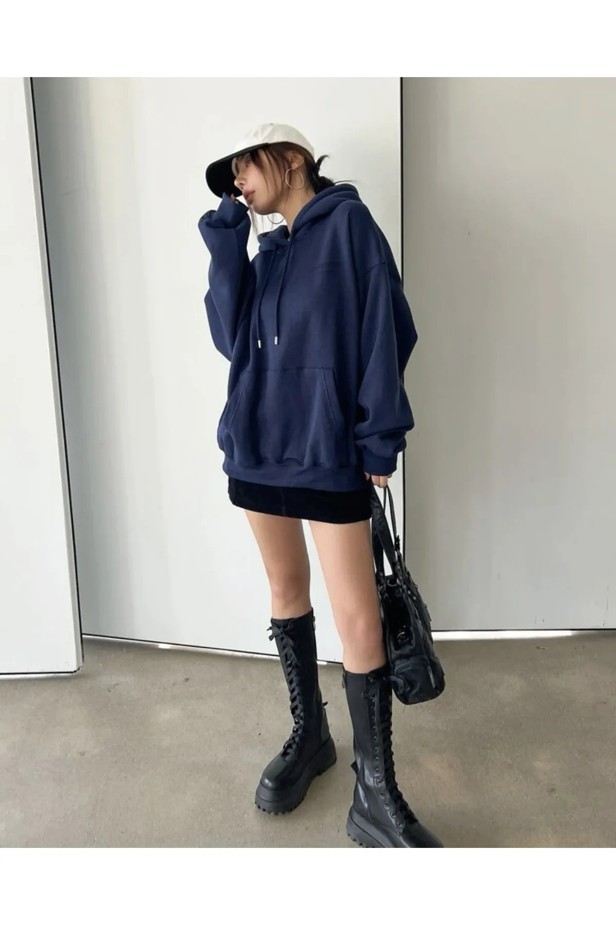 MOONBULL  Sweatshirt - Dunkelblau - Regular Fit