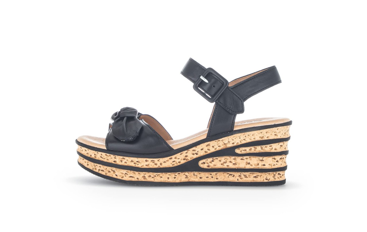 GABOR Komfort Sandalen schwarz