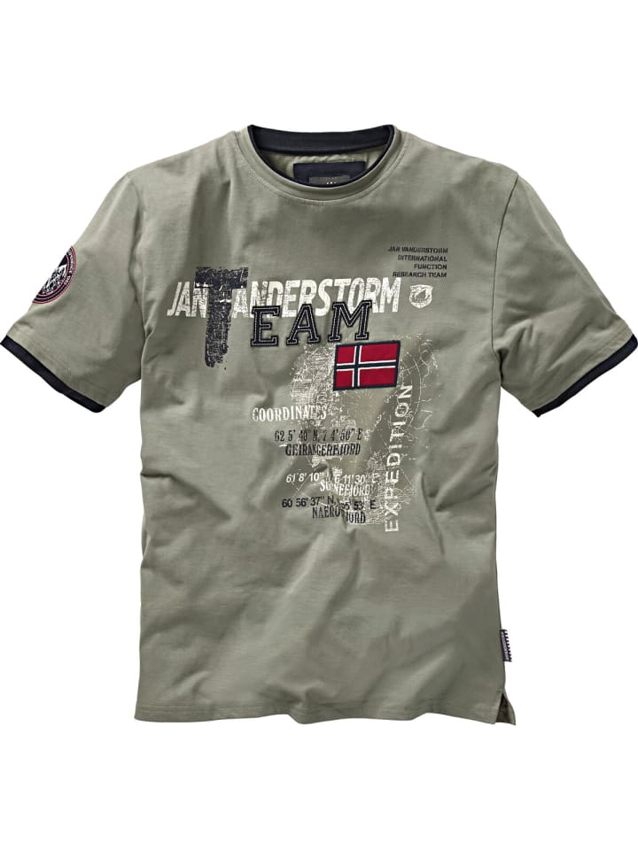 Jan Vanderstorm T-Shirt SÖLVE in oliv günstig kaufen