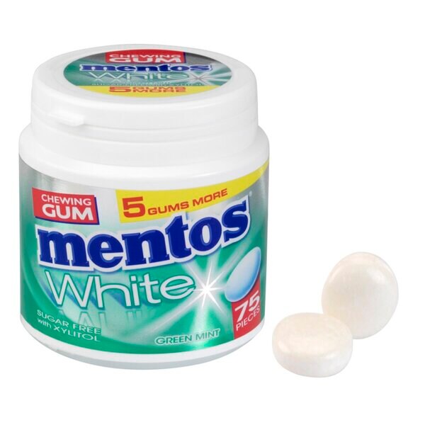 Mentos White Green Mint XL Eraser 100 pieces