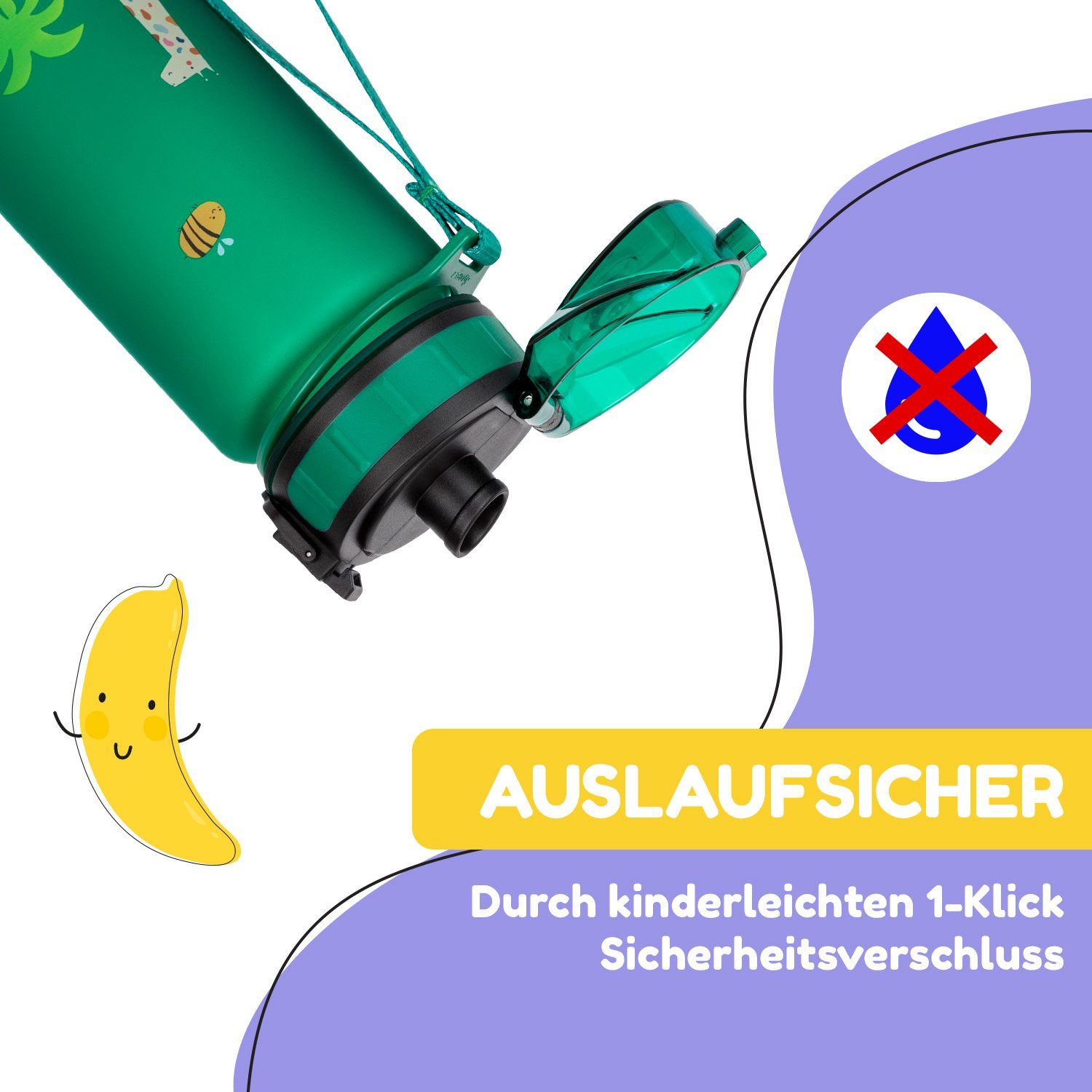 Klarstein Trinkflasche schmatzfatz Trinkflasche