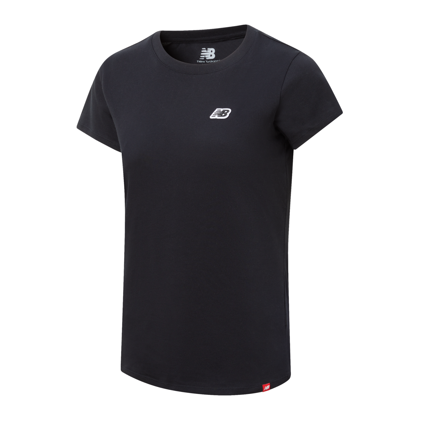 New Balance NB Logo T-Shirt Damen Schwarz FBK