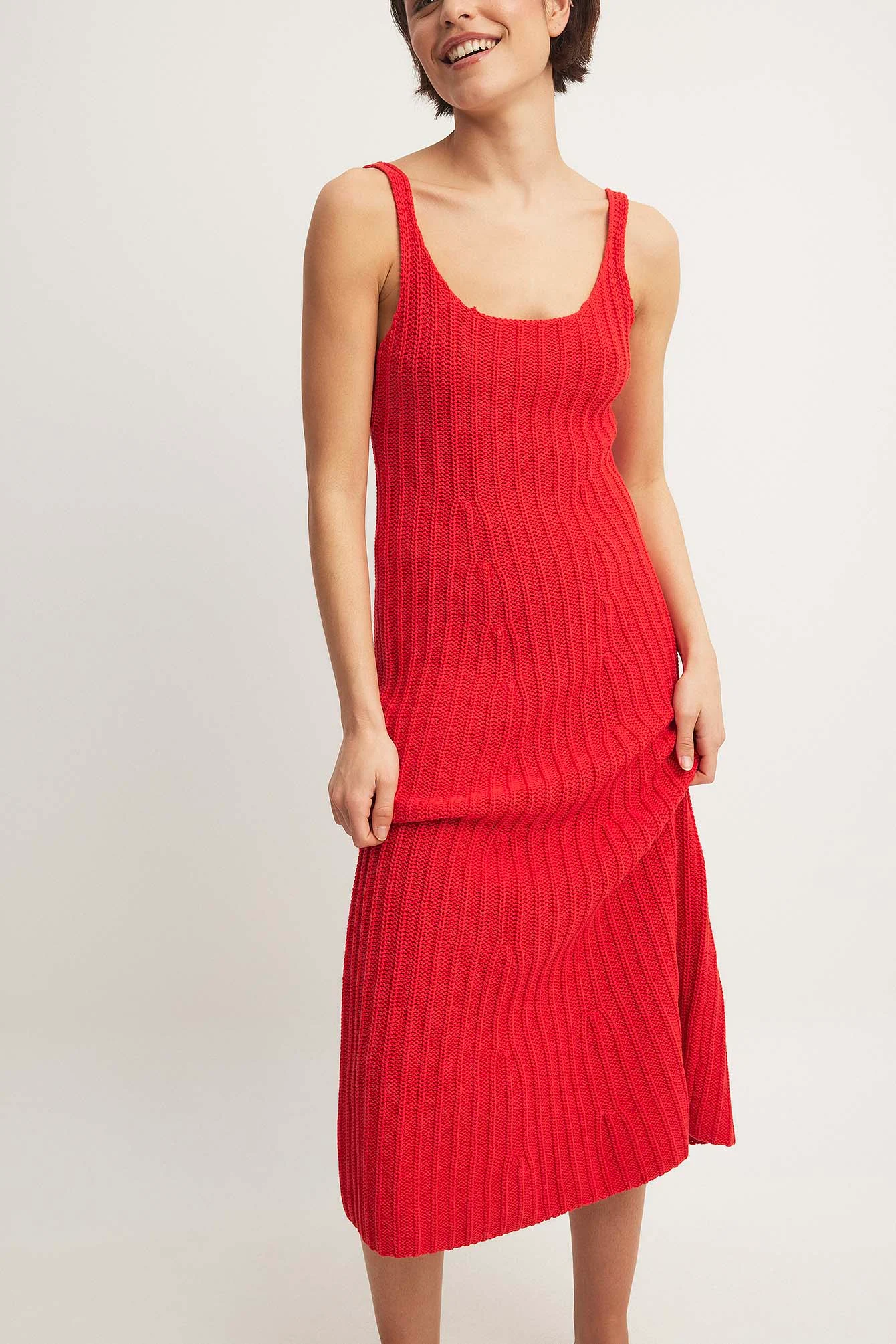 Gestricktes Midi-Kleid