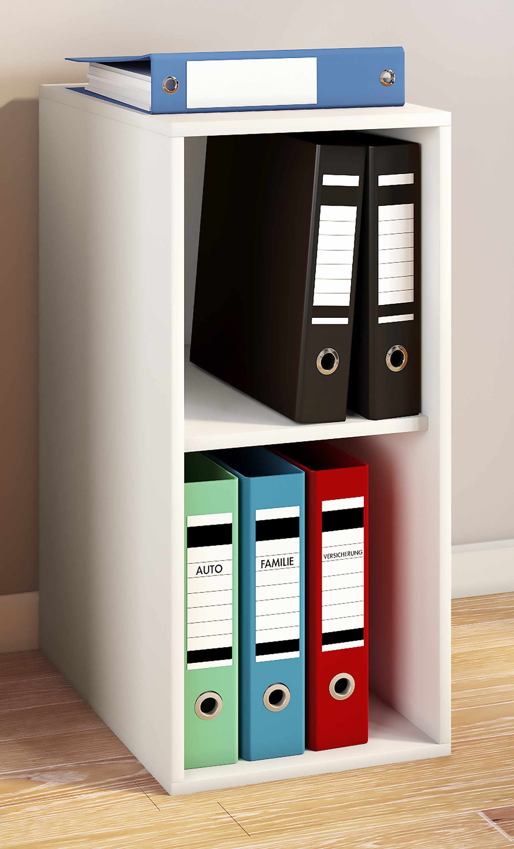 VCM Aktenregal Holz Büro Regal Bücher Ordner Aktenregal Lona l 2f, 1-tlg.