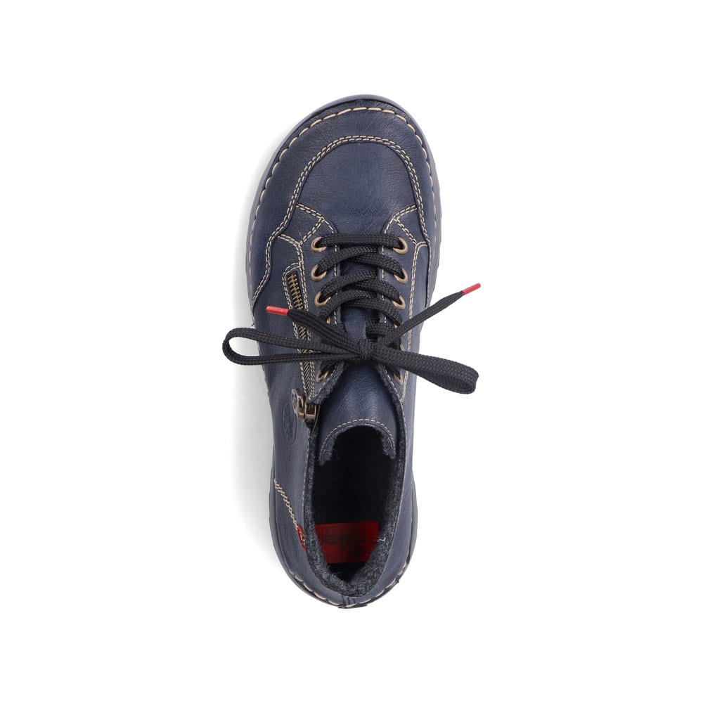 Rieker Damen Schnürschuhe schieferblau