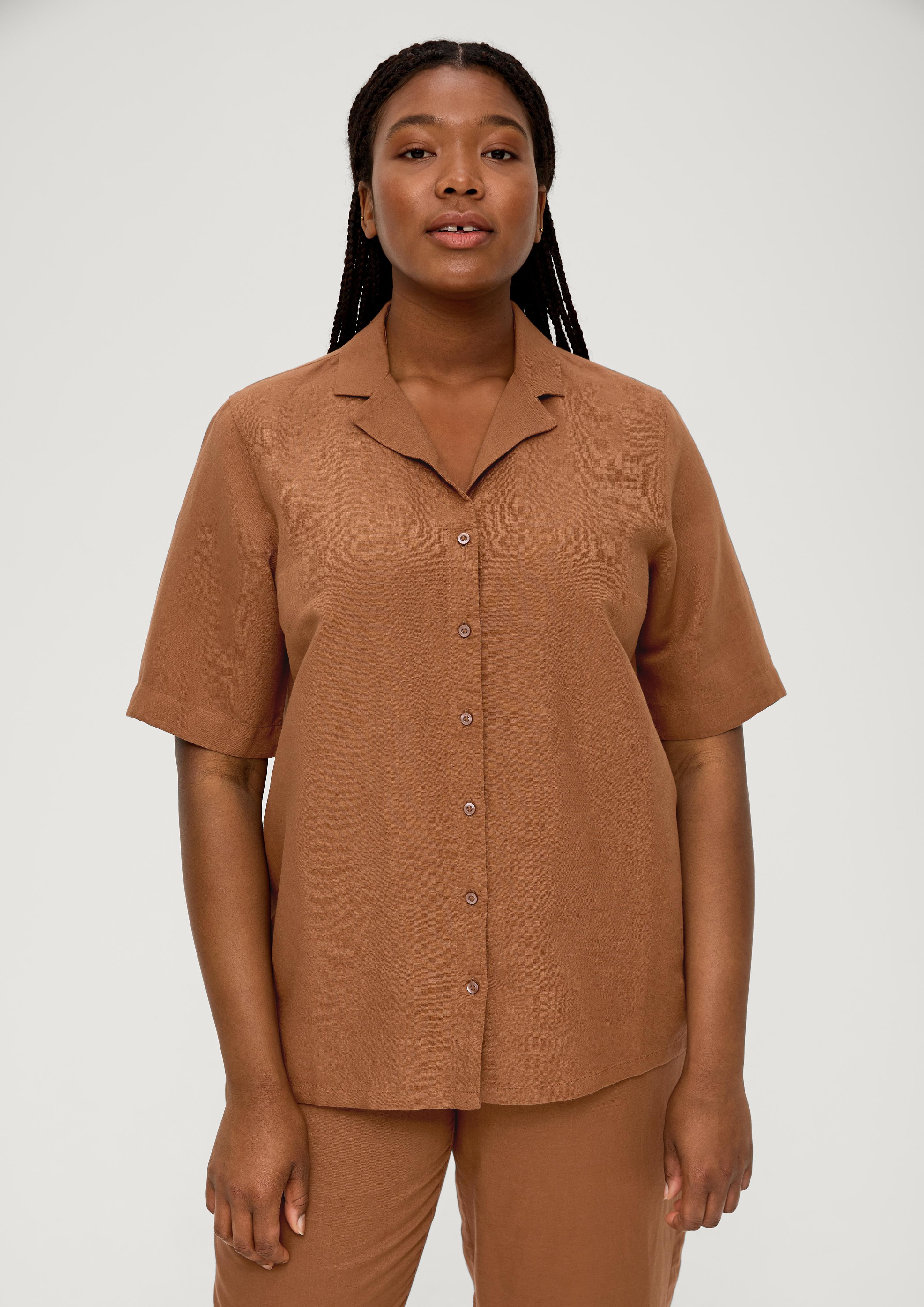 Bluse aus Leinen und Viskose  2130981-8751