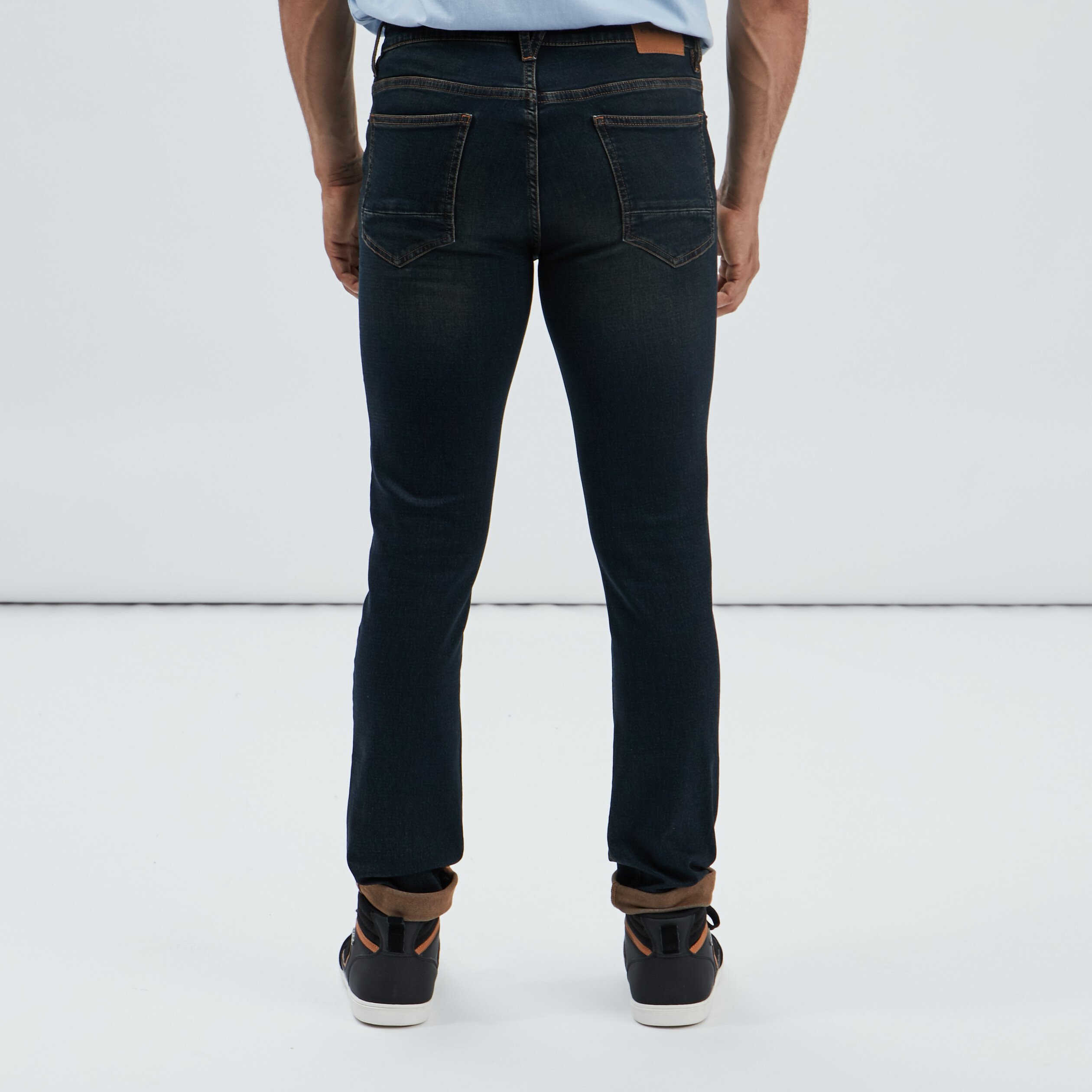 Jeans slim stretch Creeks denim dirty homme | La Halle