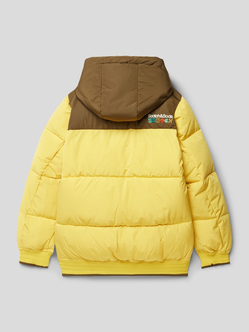 Steppjacke mit Reißverschlusstaschen in khaki