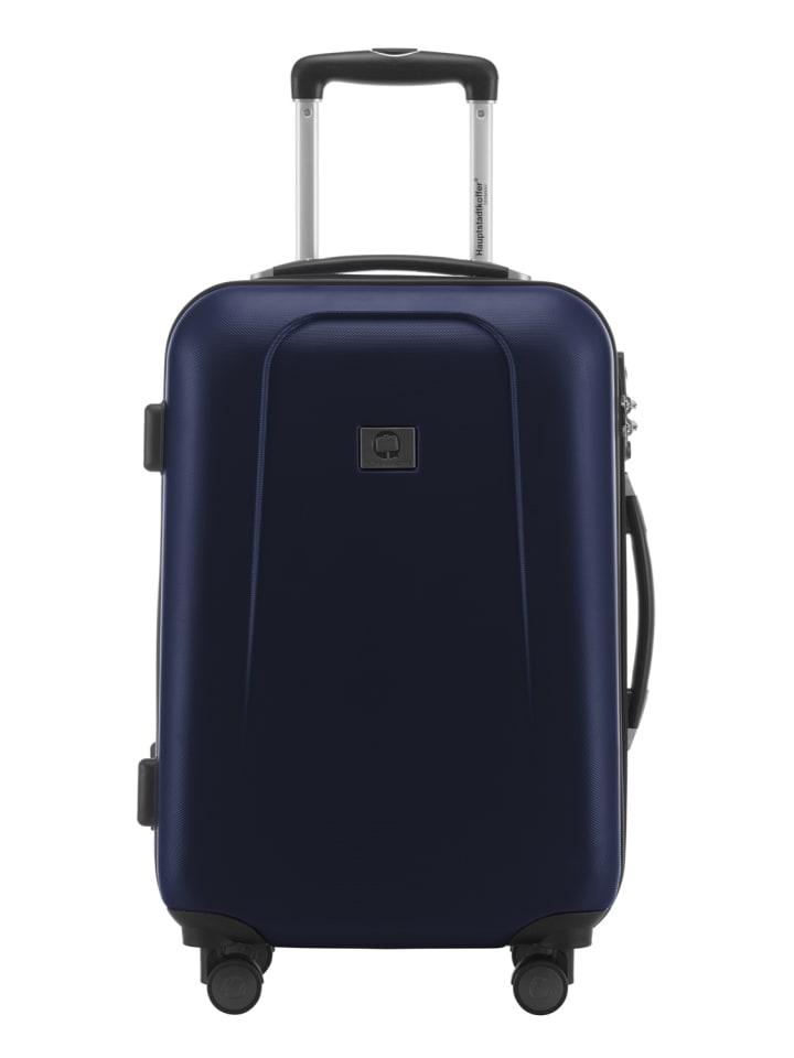 Hauptstadtkoffer Wedding - Handgepäck-Koffer 4 Doppelrollen Hand Luggage TSA in Dunkelblau günstig kaufen S