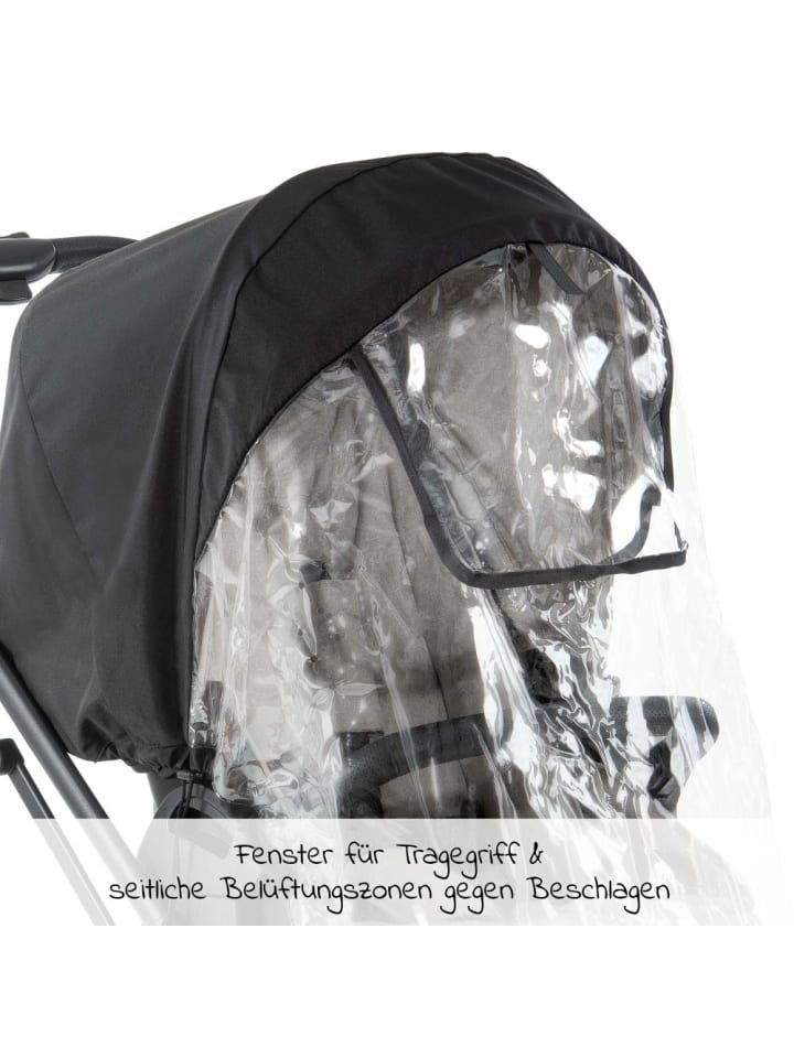 Hauck Regenschutz für Sportwagen Vision / Colibri / UpTown in schwarz günstig kaufen onesize