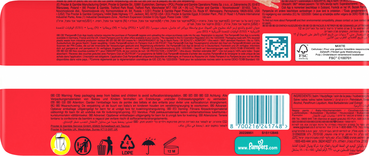 Baby Pants Premium Protection Gr. 6 Extra Large (15+ kg), 15 St
