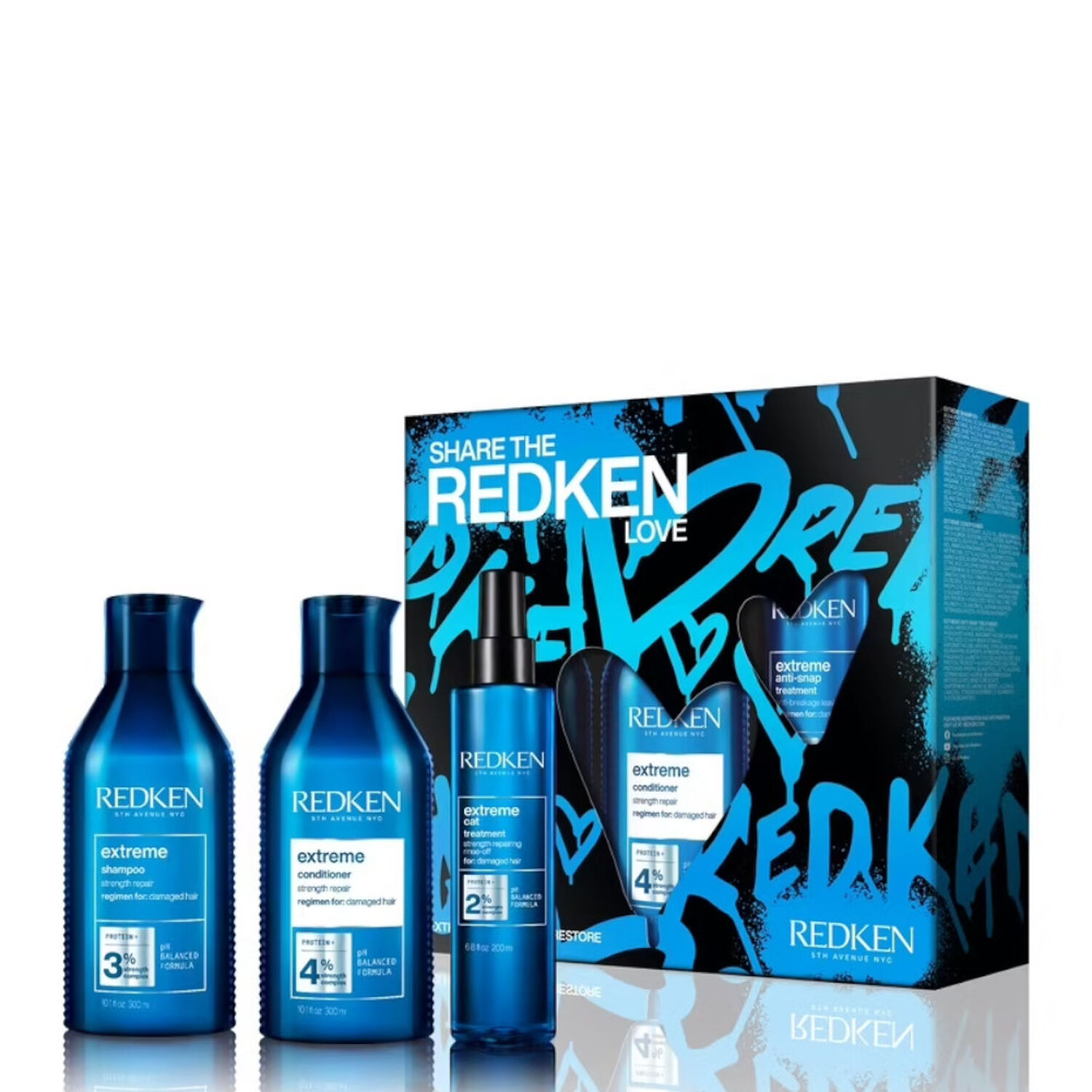 Redken Extrême Coffret Shampooing 300 ml + 2 Produits