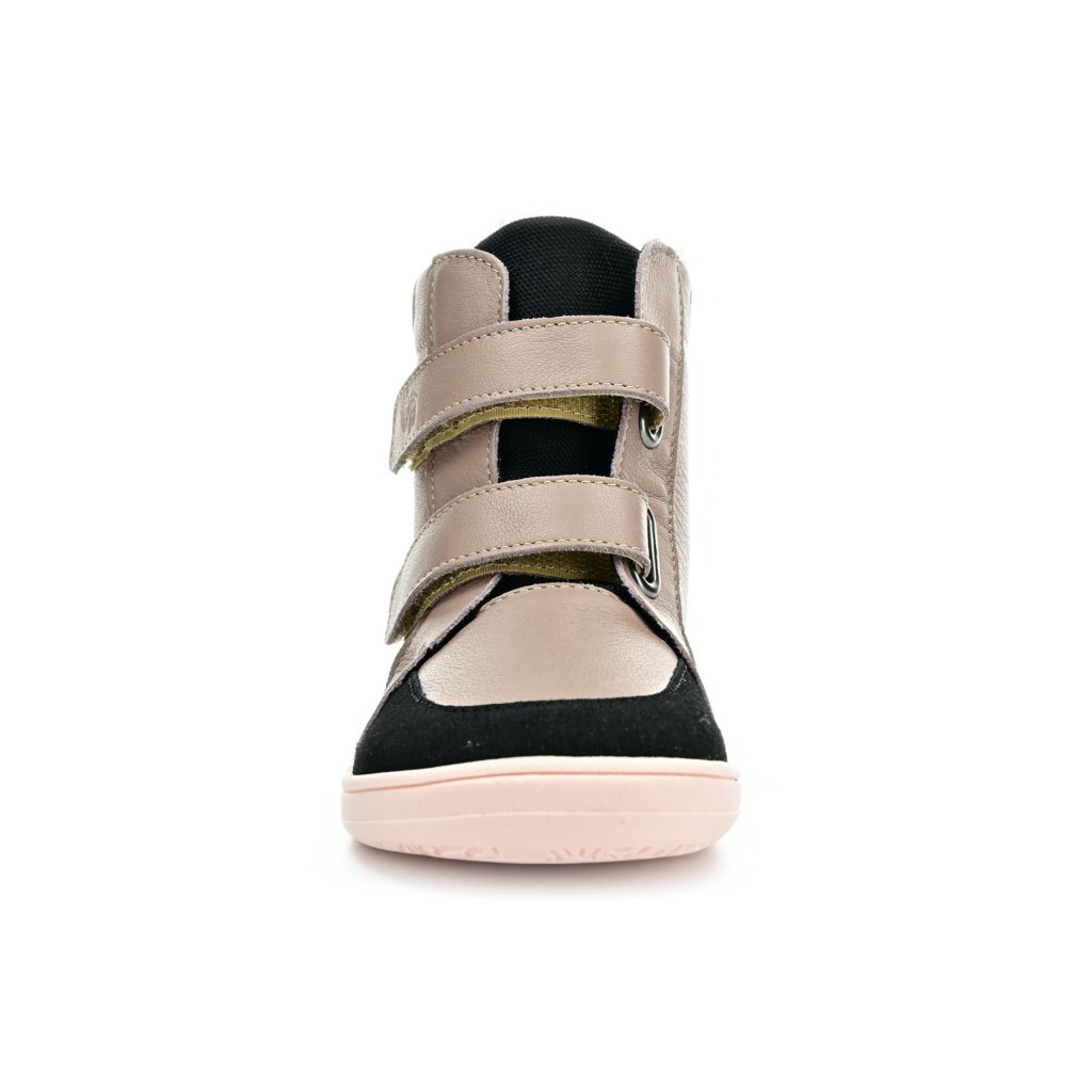 Baby Bare Febo Winter Rosa Brown (mit Membran/Asfaltico) Barfußstiefeletten