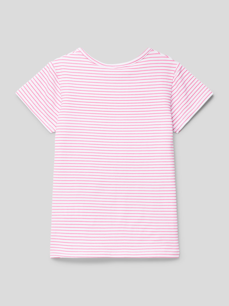 T-Shirt mit Motiv-Applikation in weiß