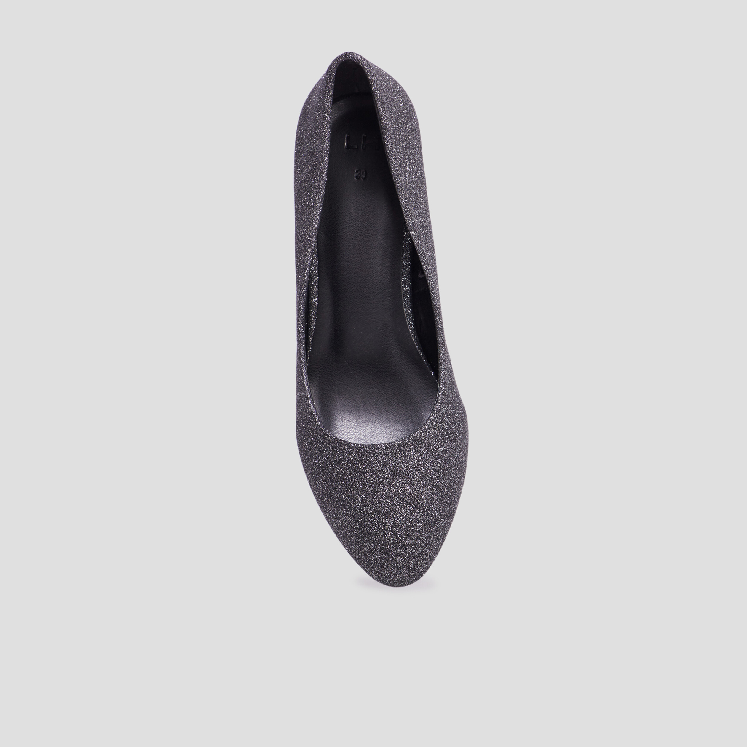 Escarpins à talons et paillettes gris argent femme | La Halle