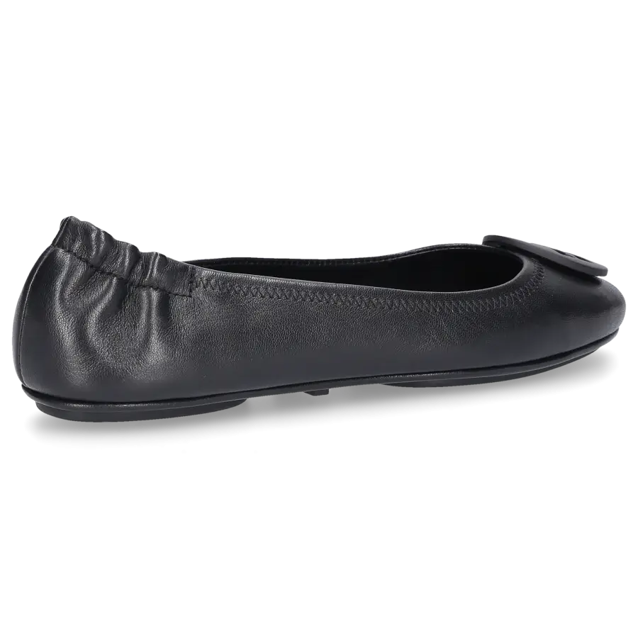 Tory Burch - Ballerinas MINNIE TRAVEL Ziegenleder - schwarz