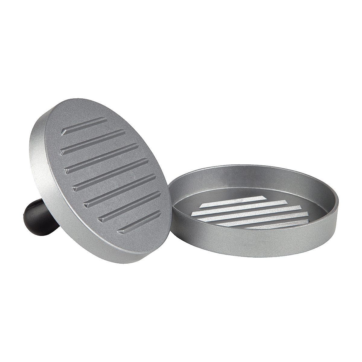 EUROHOME Burgerpresse Hamburgerpresse Aluminium zweiteilig, Aluminium, Hamburger Presse für die Patties