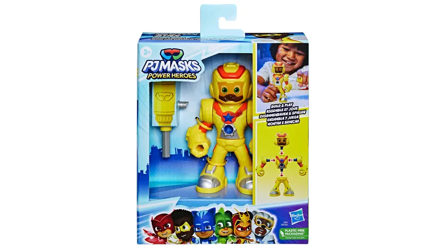 Hasbro - PJ Masks Power Heroes Zusammenbaubare Helden, 1 Stück, sortiert