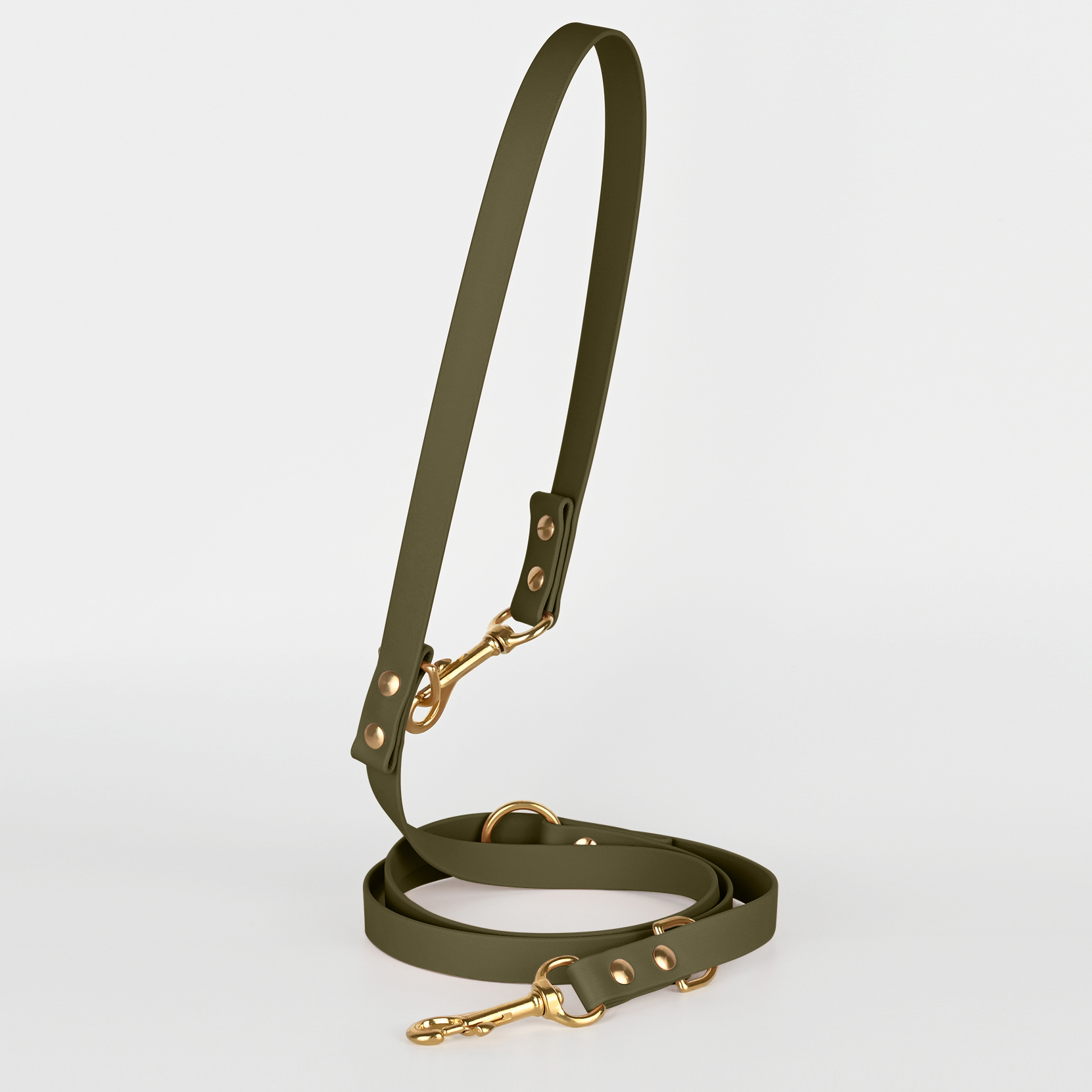 THE DOG IDEA Hundeleinen THE DOG IDEA Biothane Hundeleine Gold Khaki