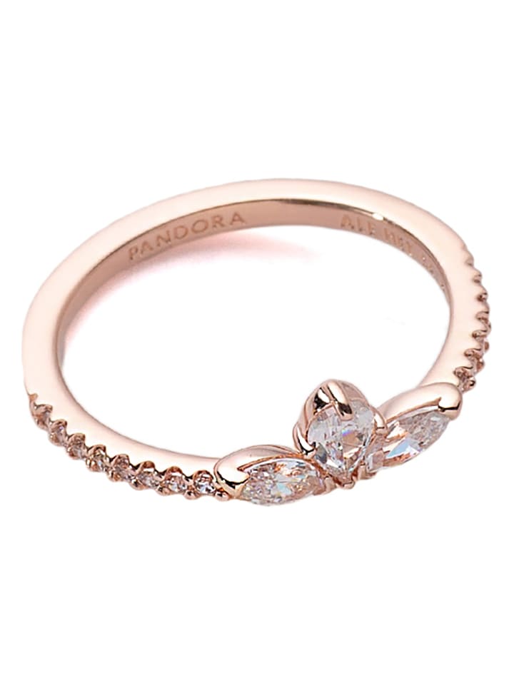 Pandora Rosévergold. Ring mit Edelsteinen günstig kaufen