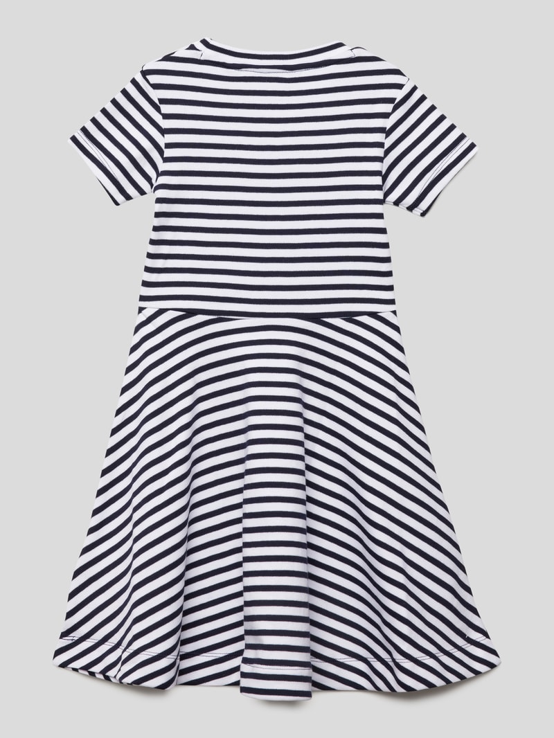 Shirtkleid aus Baumwolle in marineblau