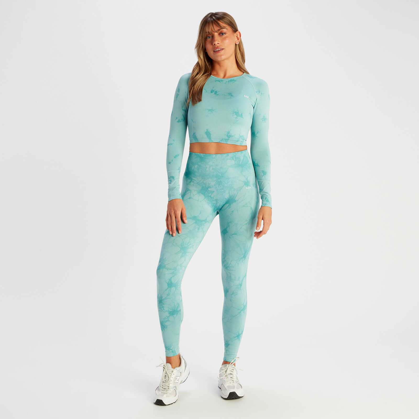 Legging sans coutures MP Shape pour femmes – Tie-dye bleu foncé