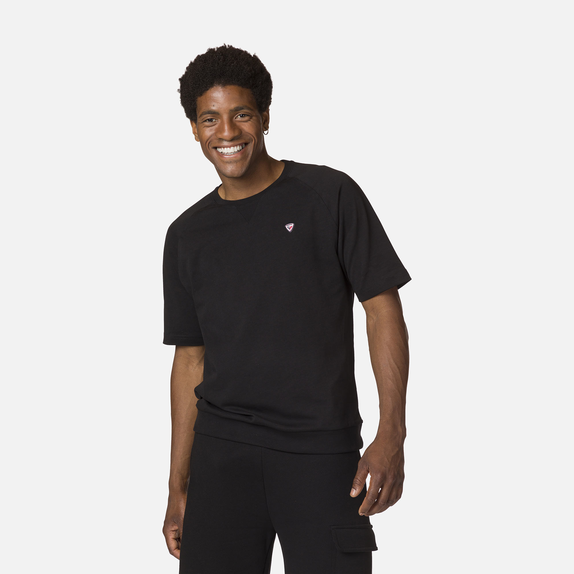 T-shirt confortable en coton à manches raglan courtes homme
