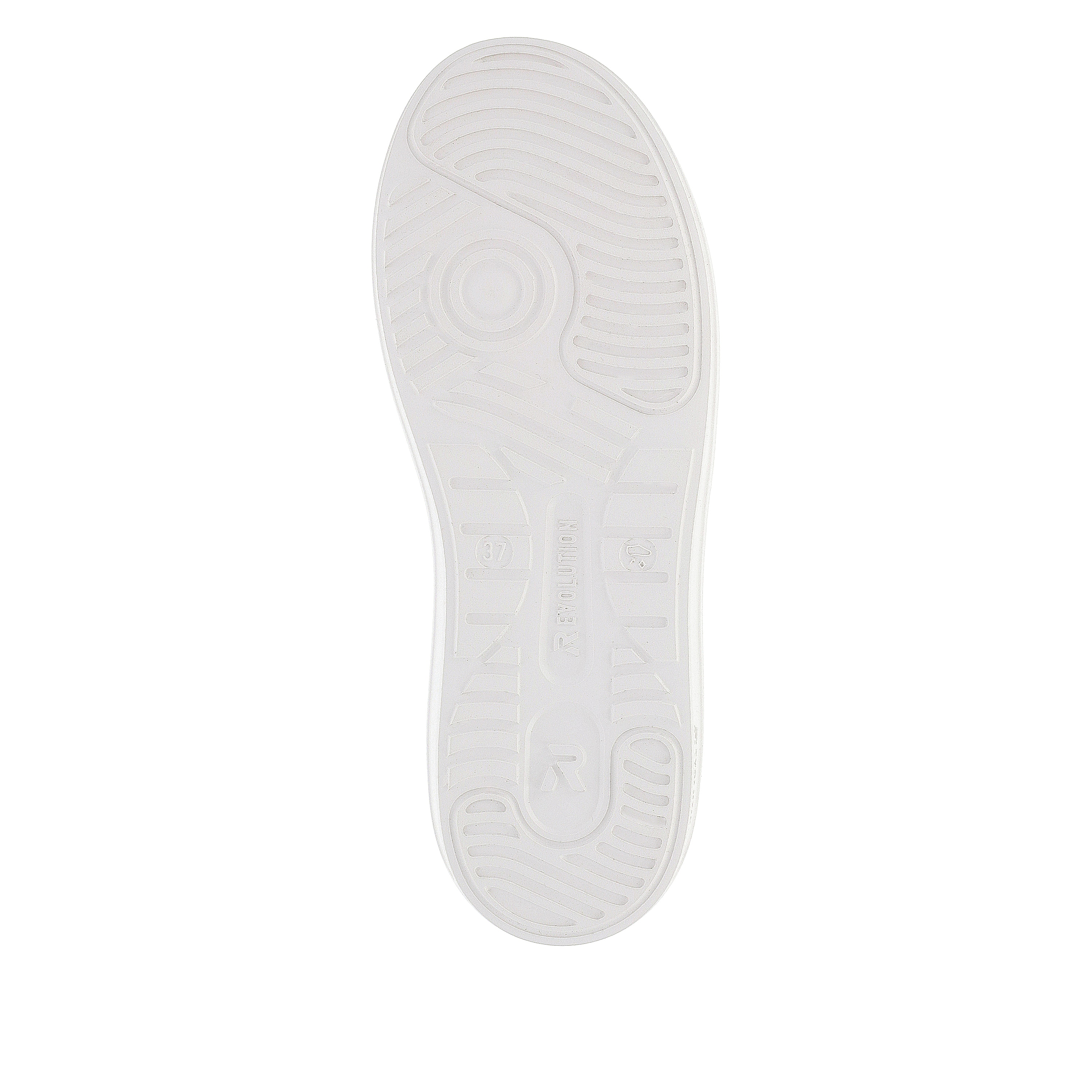 Rieker Damen Sneaker Low pearl-white copper-metallic