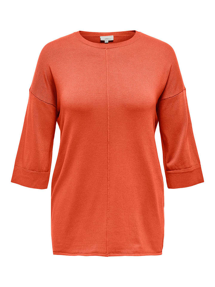 ONLY Carmakoma Pullover in Orange günstig kaufen