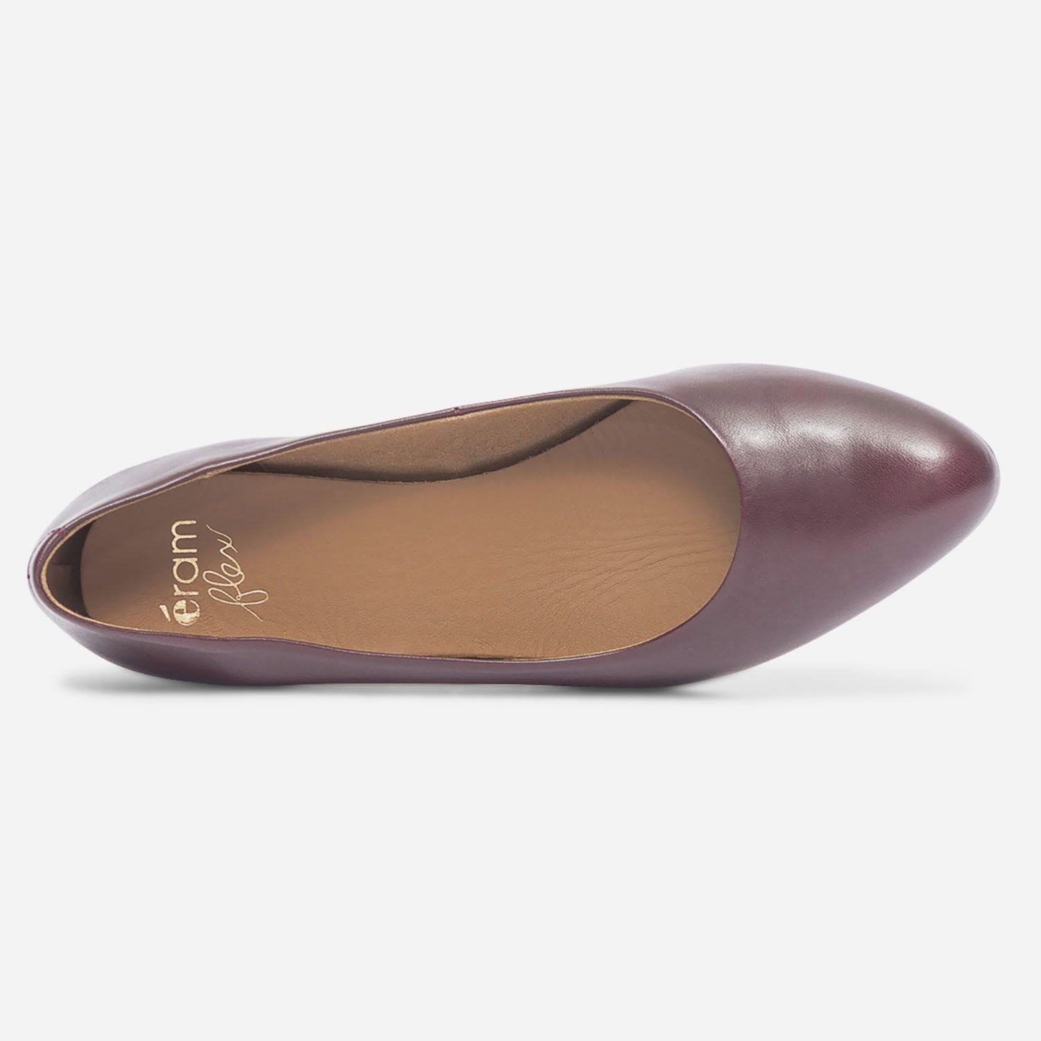 Escarpin ERAM FLEX bordeaux en cuir