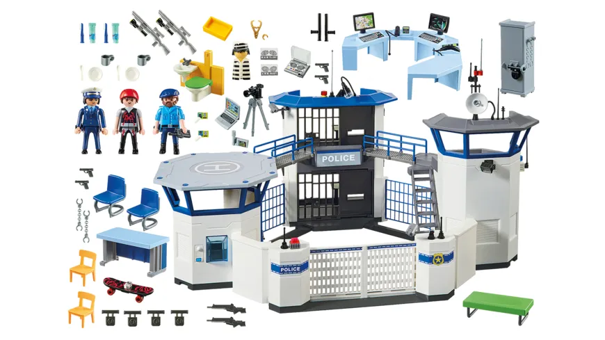 PLAYMOBIL 6872 - City Action - Polizei-Kommandozentrale mit Gefängnis