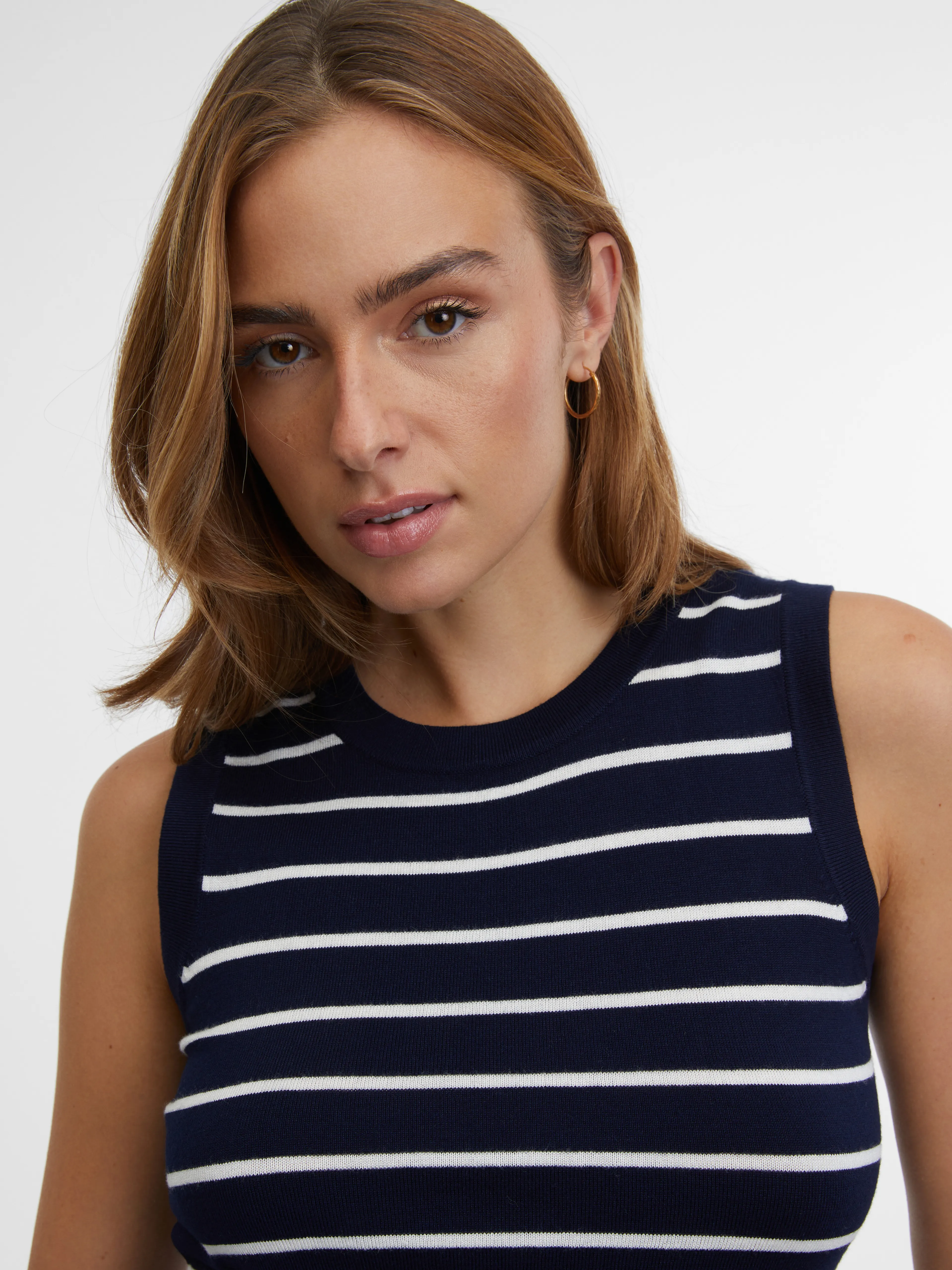 Dunkelblau gestreiftes Damen-Top ORSAY