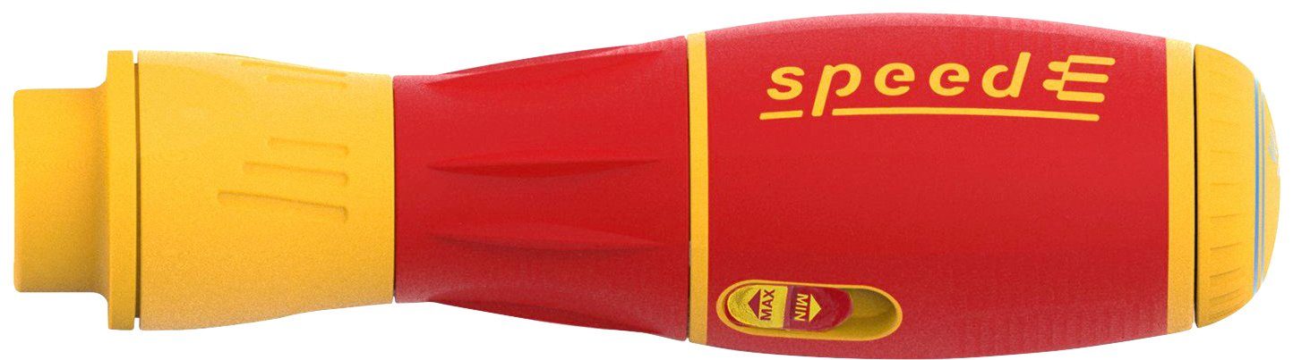 Wiha Schraubendreher E-Schraubendreher speedE® II electric (44318), (Set), 7-tlg. mit slimBits, Batterien und USB-Ladegerät in L-Boxx Mini