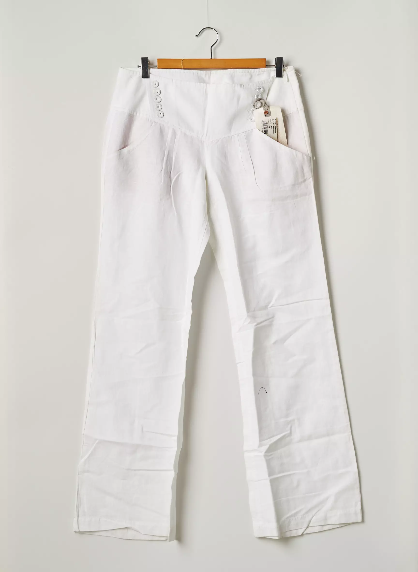 Freeman T Porter Pantalons Larges Femme couleur blanc